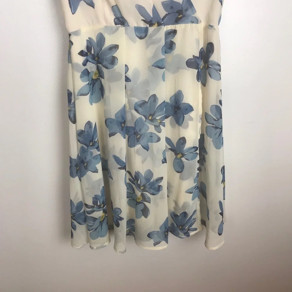Y2k SIENNA SKY Pleated Floral Dress Size Xs Beachy Resort‎ Vacation Clean Girl